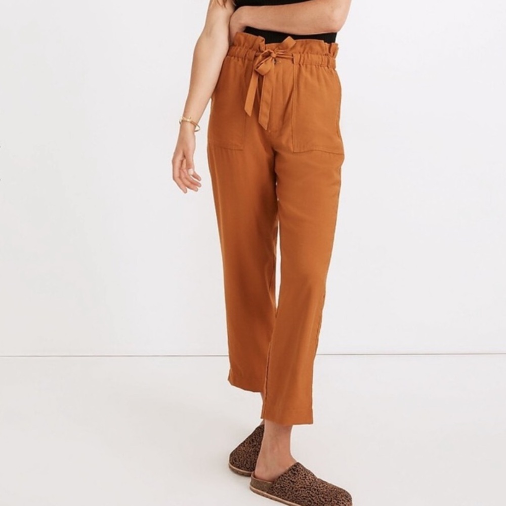 NWT Madewell Linen Blend Paperbag Pants